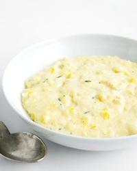 Polenta with corn and thyme