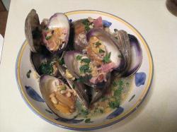 Clams in Olive Oil with Jamon and Pine Nuts