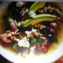 Pork n wild rice soup
