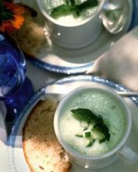 Chilled Cucumber Mint Soup