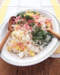 Rice Salad with Lemon, Dill, and Red Onion