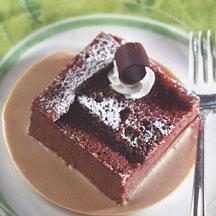 Chocolate Bread Pudding with Espresso Sauce