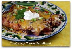Cranberry- Turkey Enchiladas