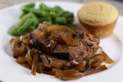 Crock Pot Beef Roast with Balsamic Onions