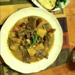 Curried Beef Stew-slow cooked