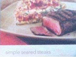 Simple Seared Steaks