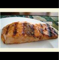 GFG* GRILLED SALMON with HONEY and MUSTARD GLAZE