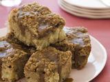 Apple Coffee Cake with Crumble Topping and Brown Sugar Glaze