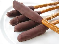 Chocolate Caramel Pretzel Sticks