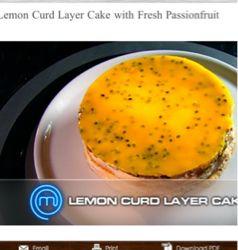 Lemon curt and fresh passionfruit