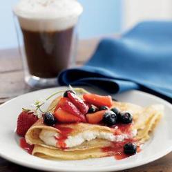 Crepes with Berries and Ricotta