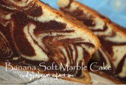 Banana Soft Marble Cake