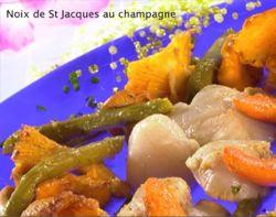 Noix de Saint-Jacques au champagne