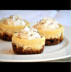Mini Lemon Cheesecakes with Gingersnap Crusts