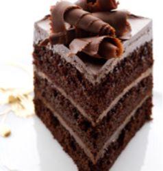 Fudge chocolate layer cake