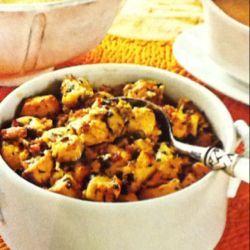 Sausage-and-Smoked Mussel stuffing