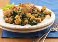 Baked Chicken and Spinach Stuffing