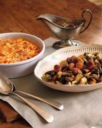 Caramelized Chestnuts and Brussels Sprouts