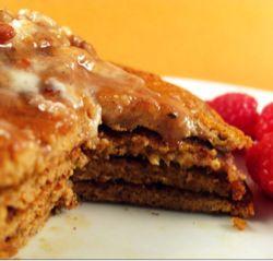 Paleo Sweet Potato Pancakes with Maple Pecan Coconut Butter
