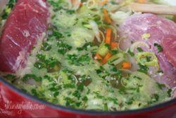 Corned beef and cabbage soup
