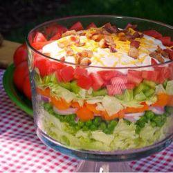 Seven layer salad