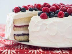 CAKE - Red, White, and Blue Ice Cream Cake