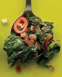 Spicy Chard with Ginger