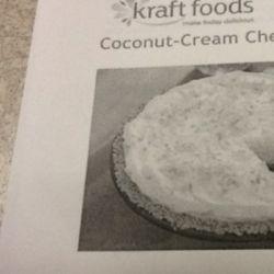 Coconut cream cheese pie