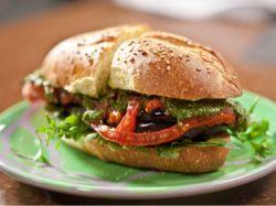 Roasted Eggplant and Tomato Subs