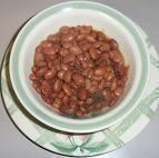 Pinto beans slow cooked with ham and seasonings