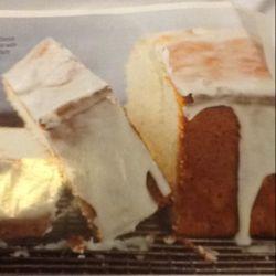 Cream Cheese Pound Cake with citrus glaze