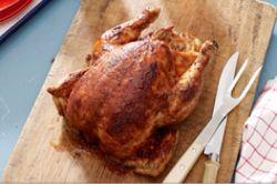 poulet BBQ cuit avec canette de BIÈRE