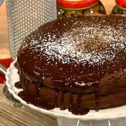 German Chocolate Soufflé Cake