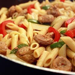 Pasta with Sausage and Sweet Peppers
