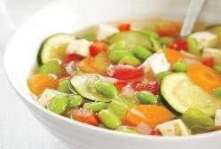 Easy Edamame Vegetable Soup