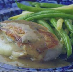 Chicken Stuffed with Golden Onions & Fontina