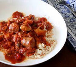 Slow cooker creole chicken with sausage