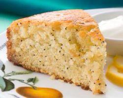Lime poppy seed cake