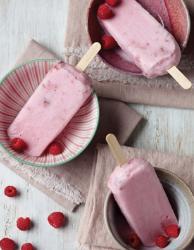 Raspberry Meringue Ice Pops