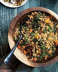 Wheatberry Salad with Tuscan Kale and Butternut Squash