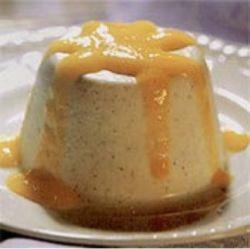 Buttermilk Puddings with Mango Sauce