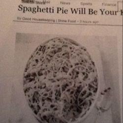 Spaghetti pie ( casserole)