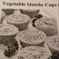 Vegetable quiche cups to go