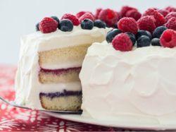ICE CREAM - Red, White, and Blue Ice Cream Cake