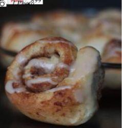 Cinnamon rolls from frozen bread dough
