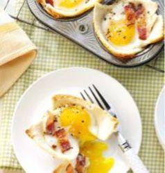 EGGS - BAKED - Maple Toast and Eggs