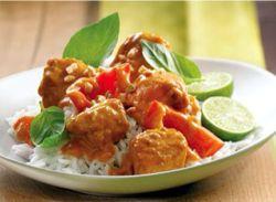 Thai Curry Chicken with Sweet Red Peppers