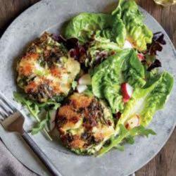 Smoky Potato Cakes with Kale and Creamy Ricotta (Cooking Light)
