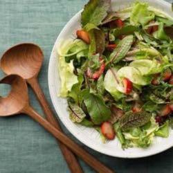 Green Salad with Strawberry Balsamic Vinaigrette (Rachel Ray)