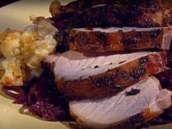Roast Pork Loin with Braised Red Cabbage
